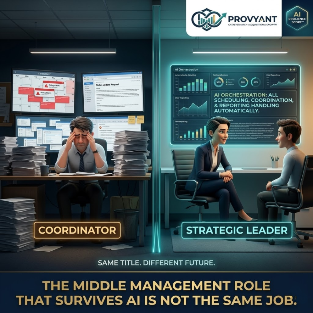 middle management AI disruption