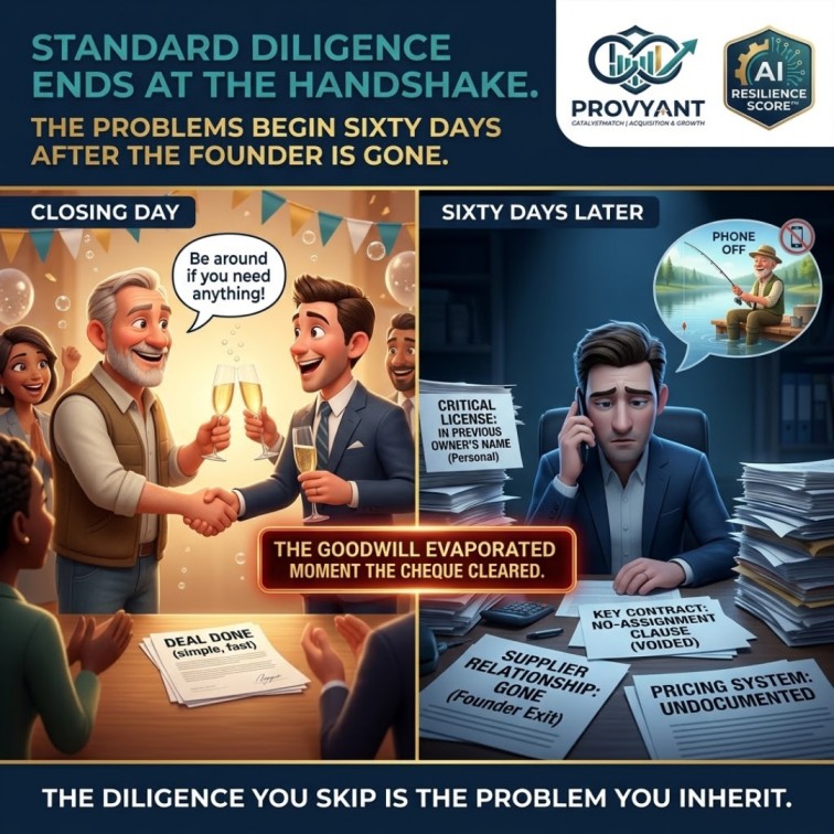 due diligence retiring business owner